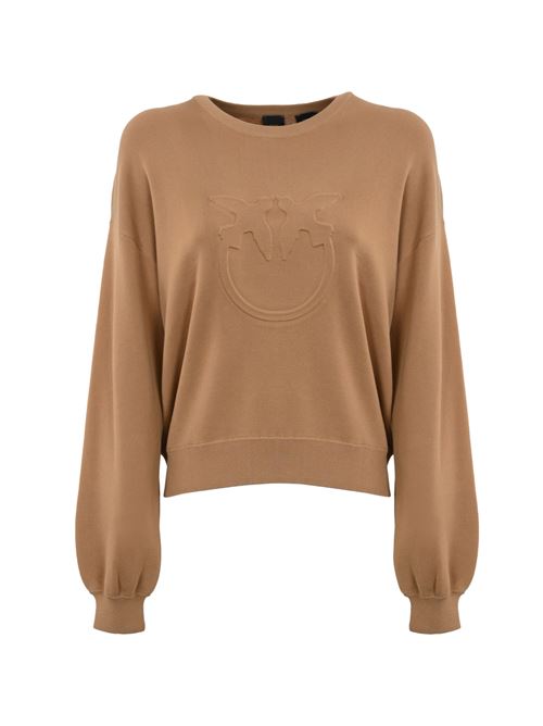 Maglia pullover  in misto cotone cammello PINKO | 104002 A115D91